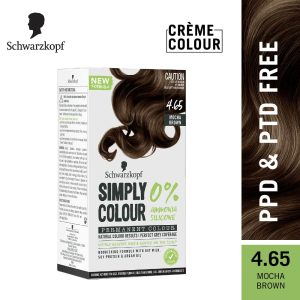Schwarzkopf Simply Colour Permanent Hair Colour Gentle On Scalp, Upto 100% Grey Coverage, Dermatologist Tested Long-Lasting Nourishing Formula With Argan Oil, 1.0 Natural Black 60ml+60ml
