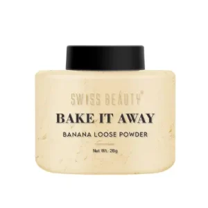 SWISS BEAUTY Bake It Away Makeup Natural Loose Powder 01 Banana, 28g