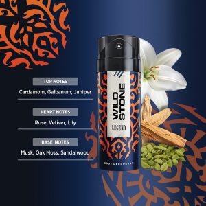 Wild Stone Legend Long Lasting Deo Body Spray For Men, 150ml