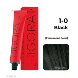 Schwarzkopf Professional Igora Royal Permanent Color Creme (1-0 Black) (60ml)