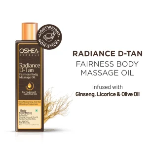 OSHEA Radiance D-Tan Fairness Body Massage Oil 200ml
