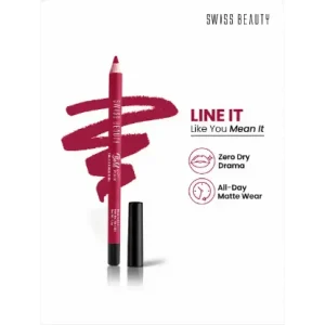Swiss Beauty Bold Matt Lip Liner - 15 Perfect Maroon