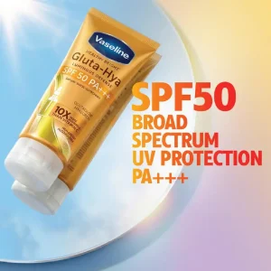 Vaseline Gluta Hya - Antioxidant Spf 50 Pa+++ Sunscreen |Glutathione & Hyaluronic Acid 175ml