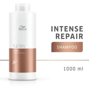 Wella Professionals Fusion Intense Repair Shampoo for Frizzy & Dry, Damaged Hair with Silk Amino (1000 ml)