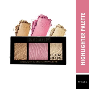 Swiss Beauty Highlighter & Bronzer Palette 3(12 g)