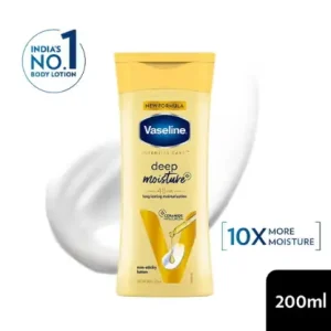 Vaseline Deep Moisture Body Lotion with Ceramide Hyaluron, 10X More Moisture, For Dry Skin, (90ml)