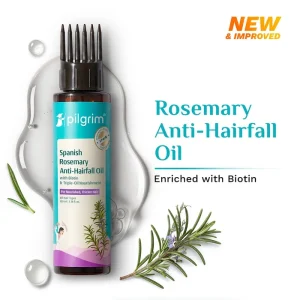 Pilgrim Spanish Rosemary Anti-Hairfall Oil with Biotin & Triple-Oil Nourishment : 100 ml