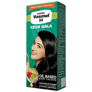 Super Vasmol 33 Hair Dye - Emulsion Type Kesh Kala, 100 ml