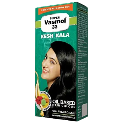 Super Vasmol 33 Hair Dye - Kesh Kala, 50 ml Pack