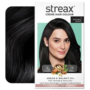 Streax Cream Hair Colour, 120 ml Natural Black