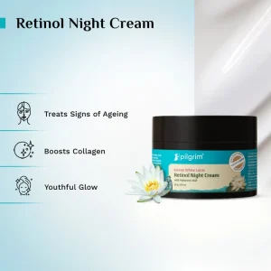 Pilgrim Retinol Night Cream with Vitamin C & Hyaluronic Acid 50g