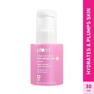 Plum 2% Hyaluronic Acid Serum With Bulgarian Rose - Boosts Hydration, 30 ml