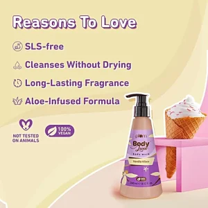Plum BodyLovin' Vanilla Vibes Shower Gel, 240 ml