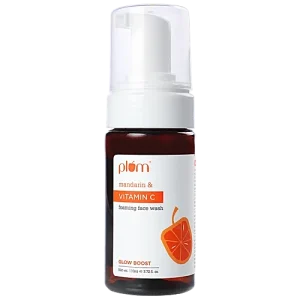 Plum Vitamin C & Mandarin Foaming Face Wash - Gentle, Sulphate Free, For Glowing Skin, 110 ml