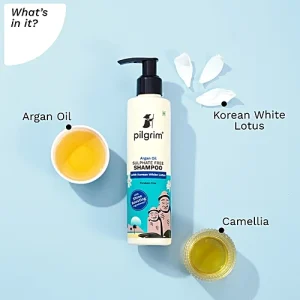 Pilgrim Argan Oil Sulphate Free Shampoo With Korean White Lotus, 200 ml