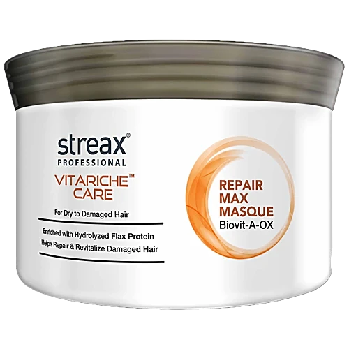 Streax Professional Vitariche Care Repair Max Masque With Biovit-A-OX, 200 g