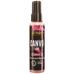 Streax Professional Canvoline Serum - With Baobab Oil & Vitamin E, For Straightened Hair, No Parabens, 100 ml