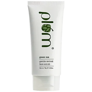 Plum Green Tea Gentle Revival Face Scrub - Hydrates Skin, Removes Impurities, 75 g