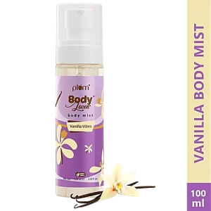Plum BodyLovin' Body Mist - Vanilla Vibes, Refreshing Fragrance, Perfume Body Spray, 100 ml