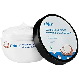 Plum Coconut Milk & Peptides Strength & Shine Hair Mask - Prevents Hair Breakage, 200 g