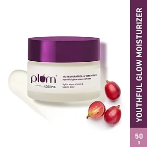 Plum 1% Resveratrol & Vitamin C Youthful Glow Moisturizer, 50 g