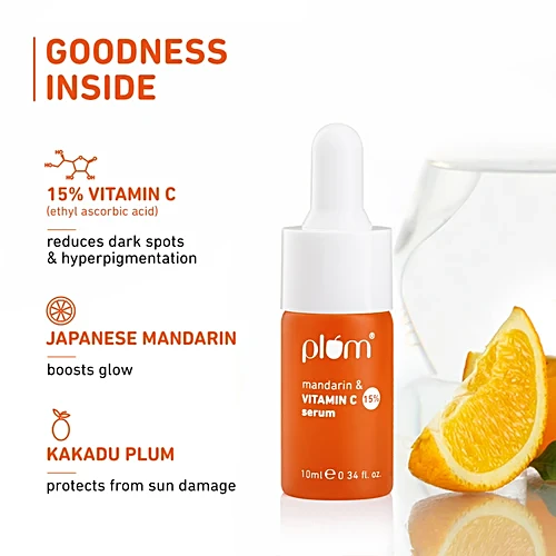 Plum 15% Vitamin C & Mandarin Face Serum, 10 ml