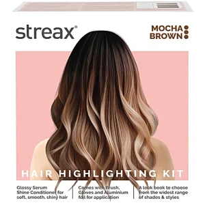 Streax Hair Highlighting Kit, 100 g Mocha Brown
