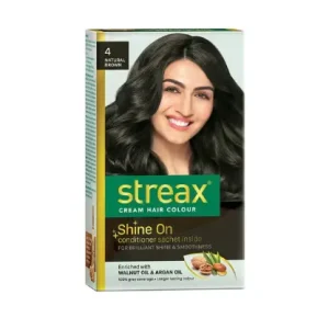 STREAX Hair Colour - 4 Natural Brown | FreeSize