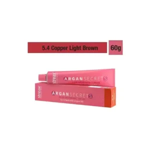 STREAX PROFESSIONAL Argan Secrets Hair Colorant Cream - 5.4 Copper Light Brown | 60.0 gm