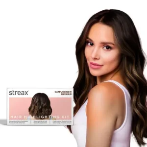Streax Mini Highlight Kit, Cappuccino Brown, Brown Hair COLOR SMALL