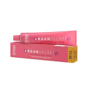 Streax Professional Argan Secrets Permanent Hair Colourant Cream - Extra Light Blonde Soft Matte 11.07 (Enriched with Argan Oil) For All hair types, 60 gm
