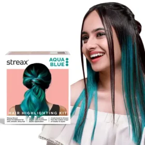 Streax Hair Colour Highlight Kit Aqua Blue - Pack of 1