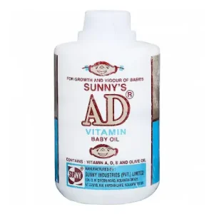 Sunny's AD Vitamin Baby Oil, 340ml