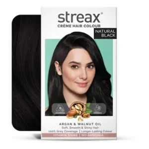 Streax Cream Hair Colour Natural Black (120 ml)
