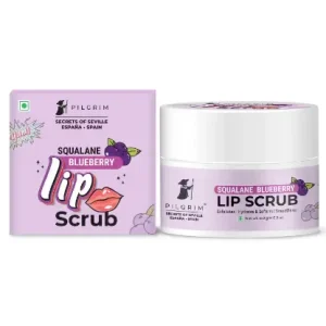 Squalane Blueberry Lip Scrub For Women & Men With Sugar & Shea Butter For Gentle Exfoliation, Hydrated, Smooth & Soft Lips ,8 gm