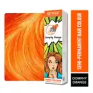 Streax Professional Hold & Play Funky Colours - Oomphy Orange Hair Colour, Semi-Permanent Professional Hair colour for Women, (100 gm)